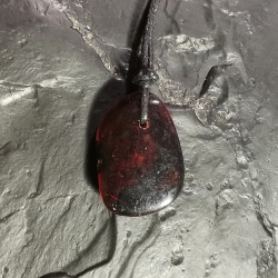 Ambre du Mexique - pendentif pièce unique 15